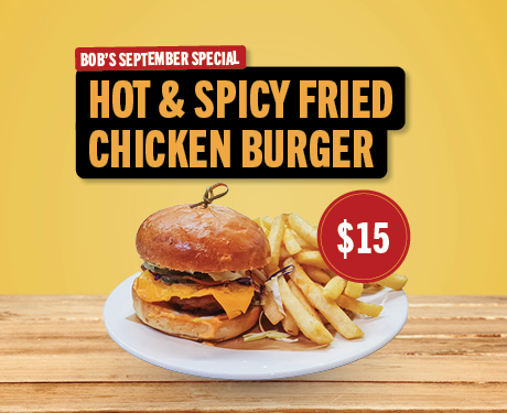 Bob’s Hot & Spicy Fried Chicken Burger