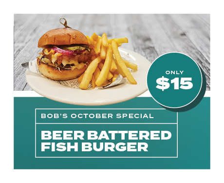 Bob’s Beer Battered Fish Burger