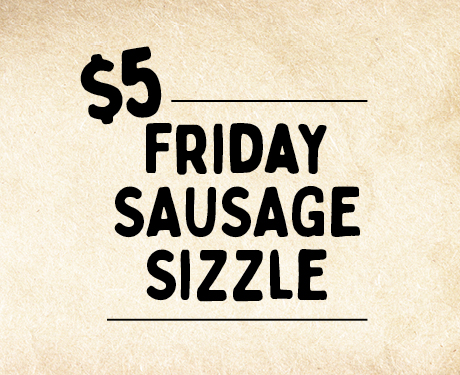 Friday Sausage Sizzle