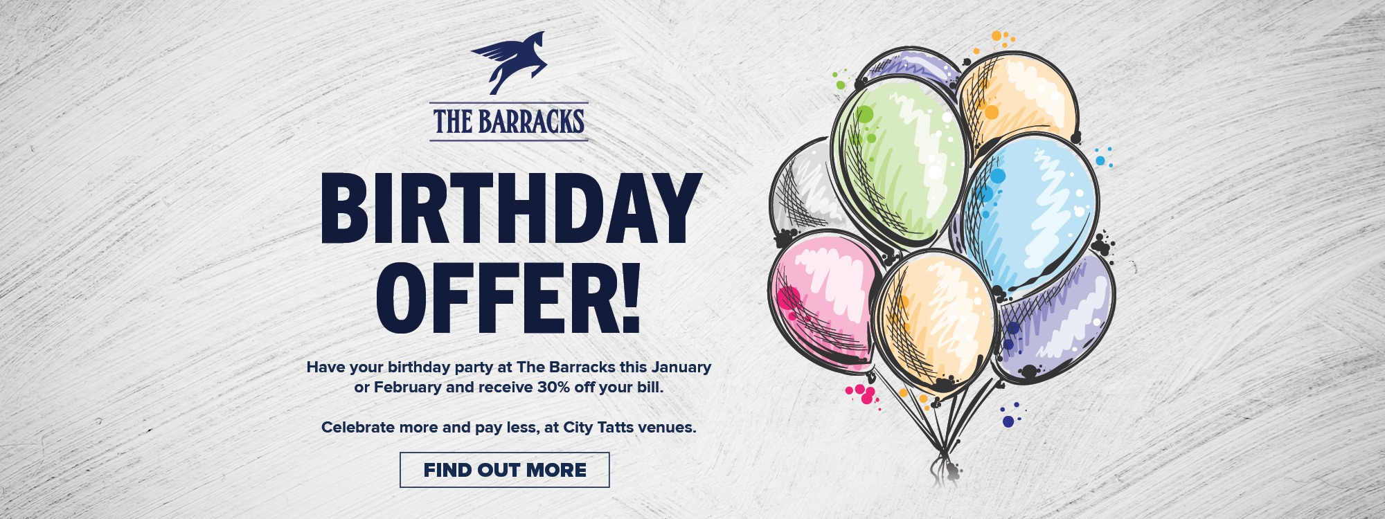30% Off Birthday Bookings