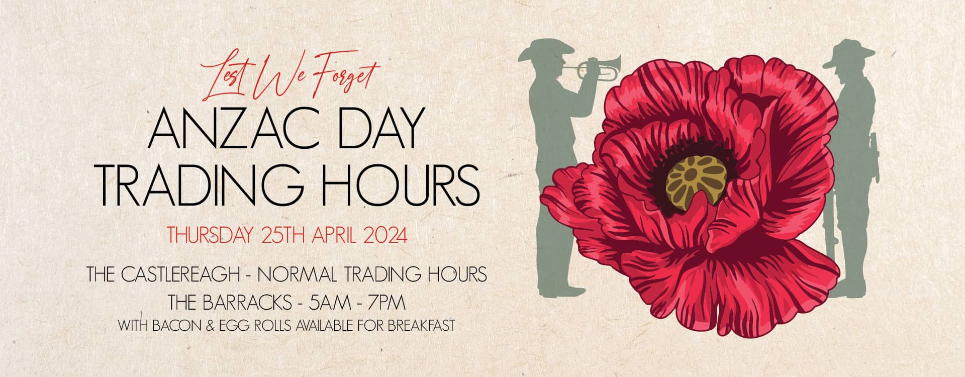 Anzac Trading Hours