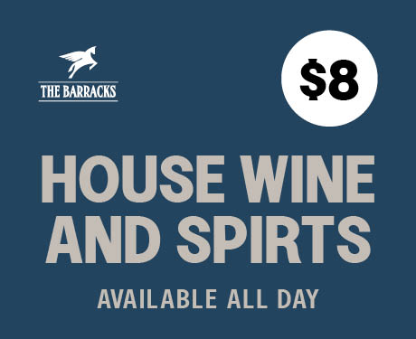 $8 House Wine & Spirits